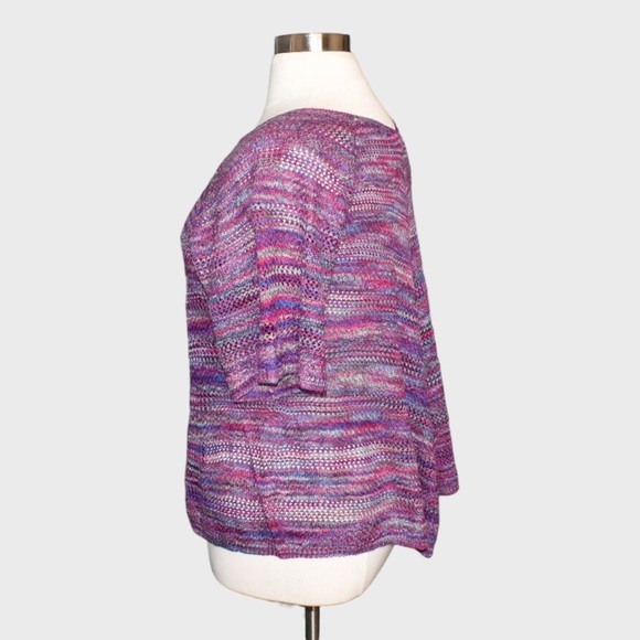 Faded Glory Marled Open Knit Sweater - Picture 4 of 6